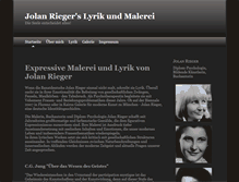 Tablet Screenshot of jolanrieger.de